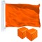 Solid Orange Color Flag 3x5 Ft 10-Pack Printed 150D Polyester By G128